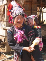 Akha Woman in Village